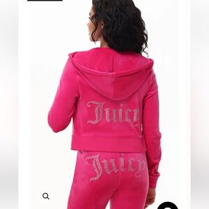 NWT Women’s Juicy Couture Vixen Pink Velour Tracksuit